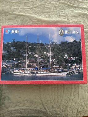 Vintage MB 300 pc Puzzle Sailboat from Little Big Ben series